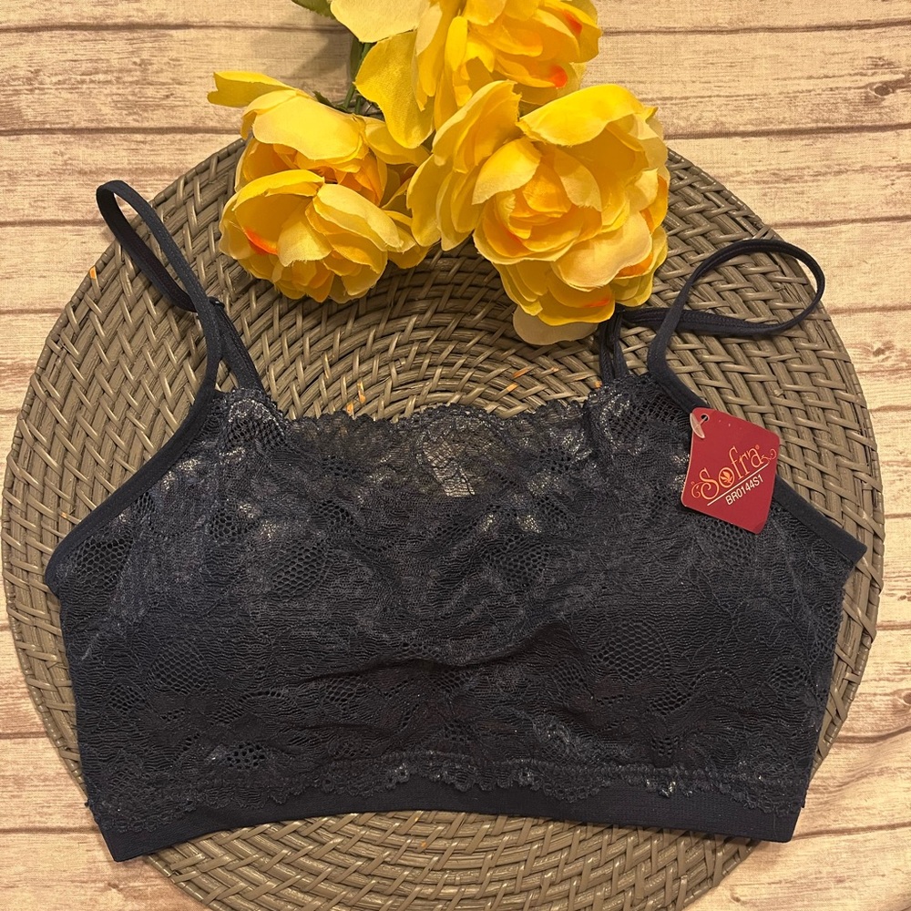 🌺NWT Sofra Bralette Nave Blue OS